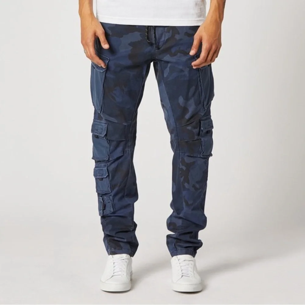 Hudson Jeans Navy Camouflage Cargo Pants - Picture 1 of 14
